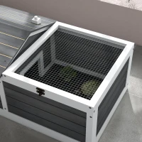 PawHut 34" Wooden Tortoise Habitat Tortoise Enclosure Indoor/Outdoor Use(m-9)