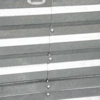 Outsunny Galvanized Raised Garden Bed, Steel Outdoor Planters with Reinforced Rods, 71'' x 35'' x 23'', Silver(m-10)