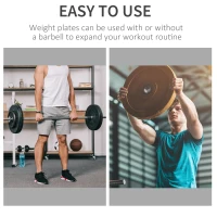 Soozier 6 PCS Weight Plates Grip Plate Sets for Strength and Weightlifting Training, Barbell Weight Set for Home, 77 Lbs Total(m-4)