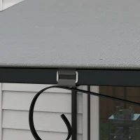 Pergola Canopy Replacement, Pergola Shade Cover for 10' x 10' Pergola (Outsunny 84C-038 Series), Dark Grey(m-10)