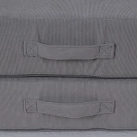 Qaba 12-Piece Modular Kids Play Couch Building Fort for Playroom Bedroom, Convertible Kids Sofa, Grey(m-10)