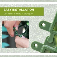 Outsunny 12PCs Grass Wall Panels, 20" x 20" Artificial Grass Wall Decor, Greenery Backdrop Panels Wall for Outdoor, Indoor, Garden, Fence, Backyard, Light Green(m-7)