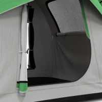 Outsunny 2000mm Waterproof SUV Tent, Car Tent with 3 Doors and Mesh Window, for 5-6 Person Camping Travel, Gray and Green(m-8)