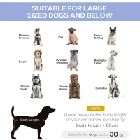 PawHut Elevated Dog Bed, Raised Dog Cot for XL Sized Dogs, Indoor & Outdoor, 36" x 30" x 7", Blue(m-4)