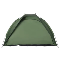 Outsunny Pop Up Tent, Beach Tent, UV Protected Sun Shelter with Carry Bag and Ground Stakes for 2-3 Person, Green(m-7)