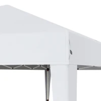 Outsunny 10' x 19' Pop Up Tent Garden Outdoor Party Tent Easy Set Up Gazebo Canopy Market Event Sunshade White(m-9)