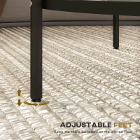 HOMCOM 2-Tier Round Side Table, Sofa End Table for Living Room, Small Accent Table with Tempered Glass Top and Steel Frame(m-6)