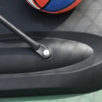 Soozier Basketball Hoop Outdoor, Portable Basketball Goal, 5.5FT-7.5FT Height Adjustable with 33'' Backboard and Wheels for Kids Junior Adults Use(m-9)