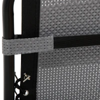 Outsunny Zero Gravity Chair, Folding Recliner Chair, Adjustable Patio Lounger with Detachable Pillow, Cup Holder and Foot Massage Roller for Outdoor, Patio, Deck, Poolside, Light Grey(m-10)