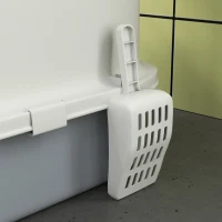 PawHut Covered Cat Litter Box with Lid, Drawer, Scoop, Top Entry, Deodorizing Bags, Odor Control, Easy to Clean, Gray(m-8)