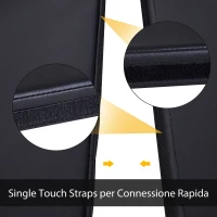 Soozier Pole Dance Mat, 2"T x 5'W Folding Pole Crash Mat for Home, Lightweight and Foldable, Black(m-6)