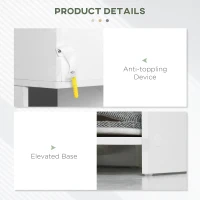 HOMCOM Shoe Rack Storage Shoe Organizer with Drawer, Boot Rack, for Entryway Closet Hallway, 35.4"x11"x41.7", White(m-6)