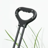 Outsunny Steel Frame Folding Garden Cart, Collapsible Wagon Cart with Cooler Bag, Telescopic Handle and Carrying Bag(m-10)