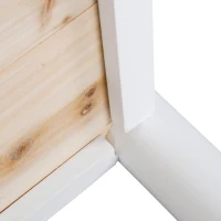 Outsunny 46'' x 34'' x 33'' Elevated Planter Box with Legs, DIY Wooden Raised Garden Bed with Non-woven Liner, Freestanding Plant Stand for Vegetables, Herb and Flowers(m-9)