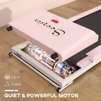 Soozier Home Gym Treadmill, Walking / Jogging Exercise Machine w/ LCD Monitor, Pink(m-4)