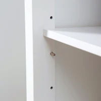 HOMCOM Rolling Kitchen Cart with Drawer and Glass Door Cabinet, Kitchen Island on Wheels with Towel Rack, White(m-10)