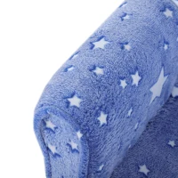 Qaba Kids Sofa with Glowing Star Design for 18-36 Months, Blue(m-8)