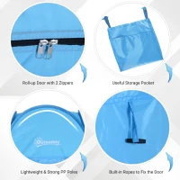 Sky Blue Popup Shower Tent - Portable Changing Room(m-5)