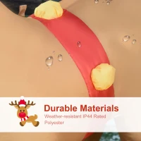 HOMCOM 6ft Christmas Inflatables Outdoor Decorations Reindeer, Blow-Up Yard Christmas Decor with LED Lights Display(m-5)