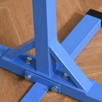 Soozier Professional Gymnastics Bar for Kids, Toddler Home Gymnastics Equipment with 13-level Adjustable Height, Blue(m-7)