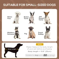 PawHut Elevated Cooling Pet Bed Portable Raised Dog Cot with Canopy for Small-Sized Dogs, Coffee(m-4)