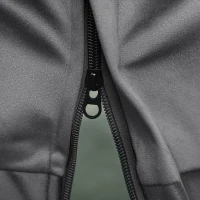 HOMCOM Lazy Chair and Ottoman Set, Fabric Upholstered Accent Chair with Side Pockets, for Living Room, Bedroom, Gray(m-9)