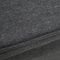 HOMCOM Ottoman Sofa Bed, 4 in 1 Multi-Function Button Tufted Folding Sleeper Chair Bed with Adjustable Backrest, Pillow, Side Pocket for Home Office, Bedroom, Living Room, Charcoal Gray(m-9)