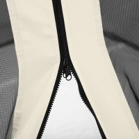 Outsunny Replacement Mesh Sidewall Netting for 10' x 12' Gazebos and Canopy Tents with Zippers, (Sidewall Only) White(m-8)