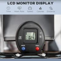 Soozier Gazelle Glider Air Walker Exercise Machine Elliptical Trainer with Four Resistance Levels, LCD Monitor, Heart Rate Sensor, Two Wheels(m-6)