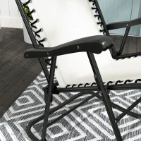 Outsunny Outdoor Rocking Chair Set of 2, Patio Folding Lawn Rocker Set with Headrests for Yard, Patio, Deck, Backyard, Cream(m-9)