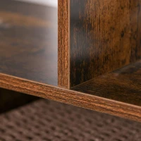 HOMCOM Industrial Bookshelf, Bookcase with 4-Tier Display Shelf for Living Room Office(m-10)