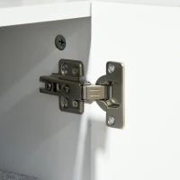 HOMCOM Modern Storage Cabinet Sideboard Buffet Cabinet with Gold Legs for Living Room Dining Room Hallway White(m-8)