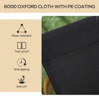 Outsunny Camping Chair, Lightweight Folding Chair, Portable Armchair, Excellent for Festivals, Fishing, Black(m-6)