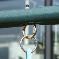 Outsunny Metal Swing Set with U-Shaped Swing, Seat, Kids Swing Set for Backyard, Outdoor, Playground, Multicoloured(m-9)