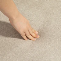 HOMCOM Small Desk Chair, Height Adjustable Fabric Office Chair with Swivel Wheels, Tilt Function, Computer Chair, Cream White(m-10)