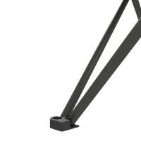 Outsunny Folding Camping Table, Outdoor Portable Picnic Table with Carry Bag, Foldable Table for Camping, Picnic, Hiking, Black(m-10)