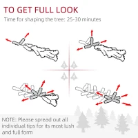 HOMCOM 8' Tall Unlit Slim Pencil Xmas Tree, Snow Flocked Artificial Christmas Tree with Realistic Branches and 603 Tips, Green(m-5)