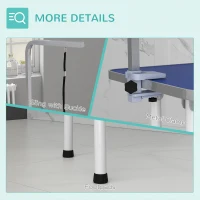 PawHut Foldable Pet Grooming Table for Dogs Cats with Adjustable Arm, Non-slip Surface, Blue(m-9)