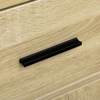 HOMCOM Buffet Table Sideboard and Buffet with 2 Drawers 2 Door Cupboards 2 Open Shelves for Living Room Light Grey(m-7)