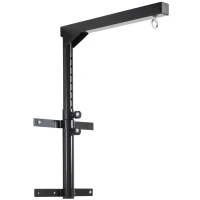 Soozier Boxing Punch Bag Hanger Heavy Bag Bracket MMA Training Wall Mount 220lbs Black(m-11)