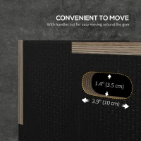 Soozier 30/24/20 In Wooden Plyometric Jump Box with Handle Openings for Home Gym Workout Training(m-5)