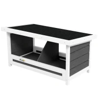 PawHut Nesting Boxes for Chickens, Chicken Coop Accessories with Asphalt Roof for Indoor Outdoor Use, Up to 2 Hens(m-2)