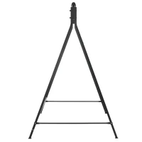 Outsunny Metal Porch Swing Stand, Heavy Duty Swing Frame, Hanging Chair Stand Only, 528 LBS Weight Capacity, for Backyard, Patio, Lawn, Playground, Black(m-9)