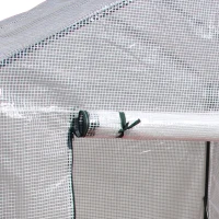 Outsunny 56" x 56" Walk-in Greenhouse Outdoor, Portable Gardening Plant Hot House with 2-Tier Shelf, Green(m-10)