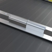 HOMCOM Wheelchair Ramp, 10FT Foldable Threshold Ramp, Aluminum Handicap Ramp with Non-Slip Surface, Transition Plates Above and Below for Home, Doorways, Steps, 600lbs Capacity(m-8)