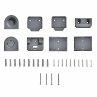 PawHut Retractable Pet Gate, Adjustable Safety Mesh Dog Gate, Extends to 55" for Narrow or Wide Doorways, Hallways, Stairs, Grey(m-8)