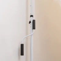 Outsunny 10x5ft Manual Retractable Awning, Patio Sun Shade Canopy Shelter with 5.6-9.2ft Support Pole, Water Resistant UV Protector, for Window, Door, Porch, Deck, Yellow(m-10)