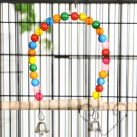 PawHut 52" Bird Cage with Rolling Stand, Toys, for Budgies Canaries Black(m-9)