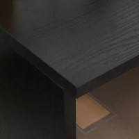 HOMCOM Printer Stand, Storage Cabinet with Drawer, Open Storage Shelves, for Home or Office Use, Black(m-8)