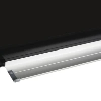 Vinsetto 35.5" x 23.5" Glass Magnetic Dry Erase Blackboard, Frameless Board on Wall, with Dry Eraser, 4 Markers, and Pen Holder, Black(m-9)